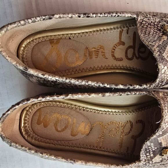 Sam Edelman Lior leather snakeskin print loafers shoes. Size 9 - Picture 2 of 9